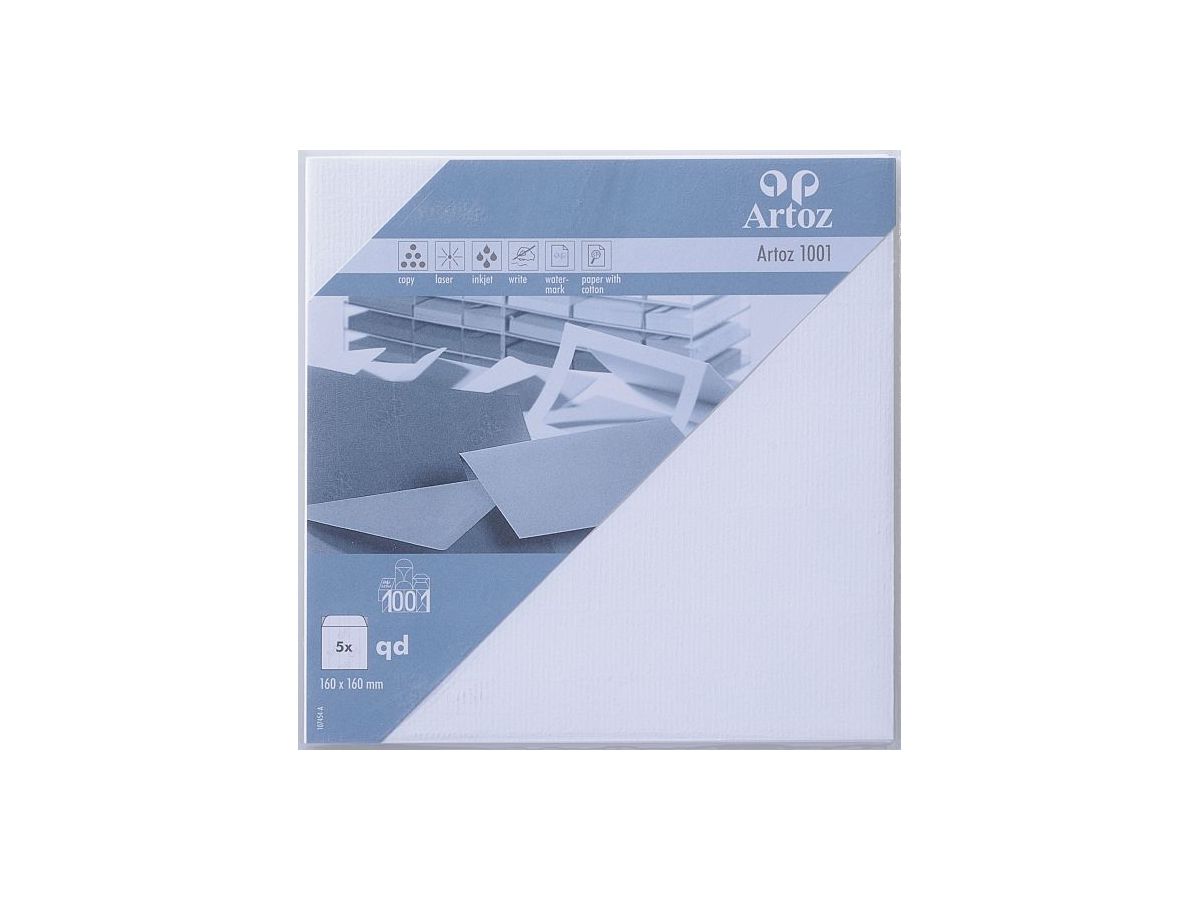ARTOZ Couverts 1001 160x160mm 107454182 100g, blütenweiss 5 Stück (7612450747829)