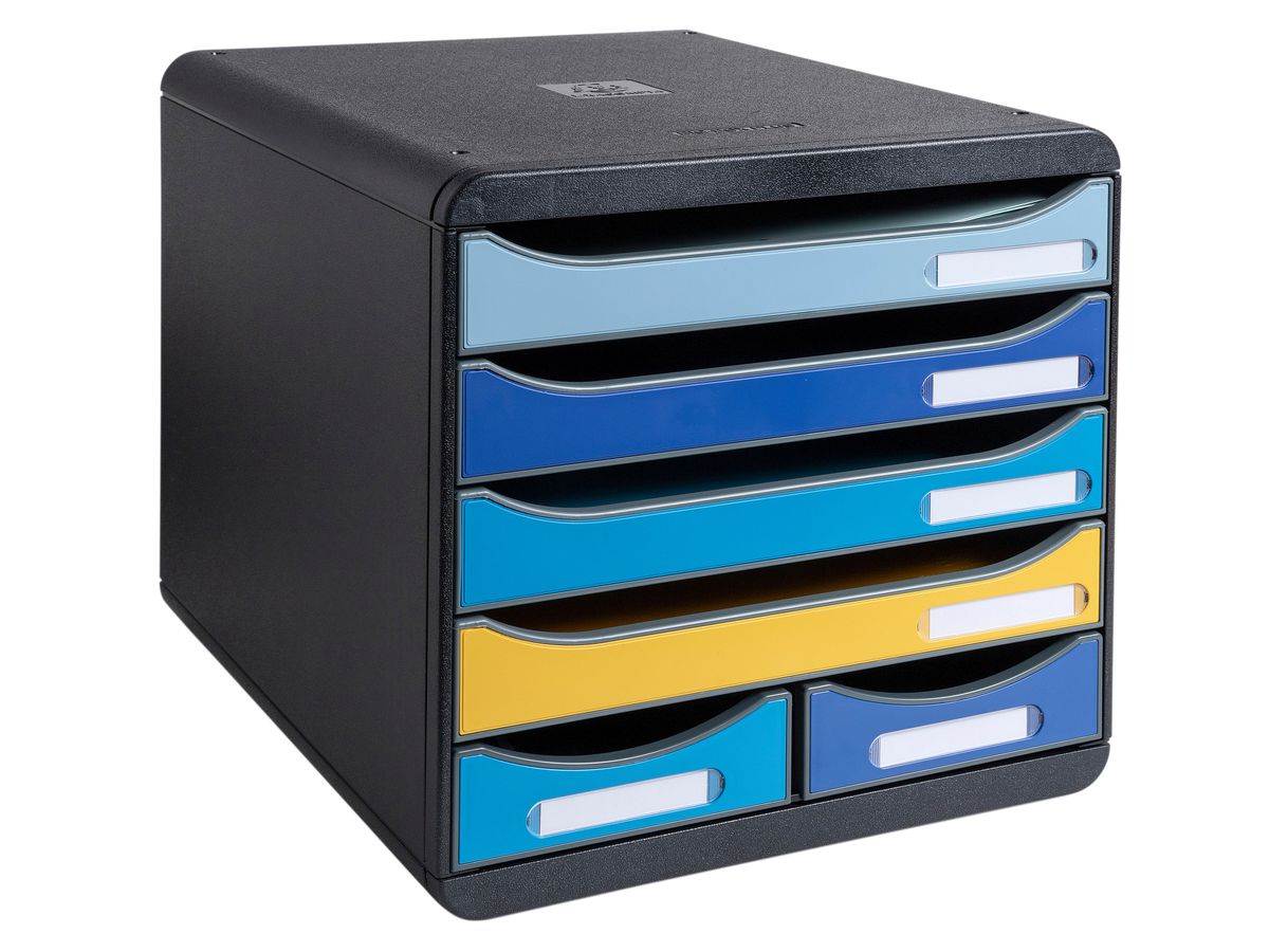 EXACOMPTA Set Tiroires BeeBlue A4+ 3124202D Big Box Maxi, 6 comp. (9002494312424)