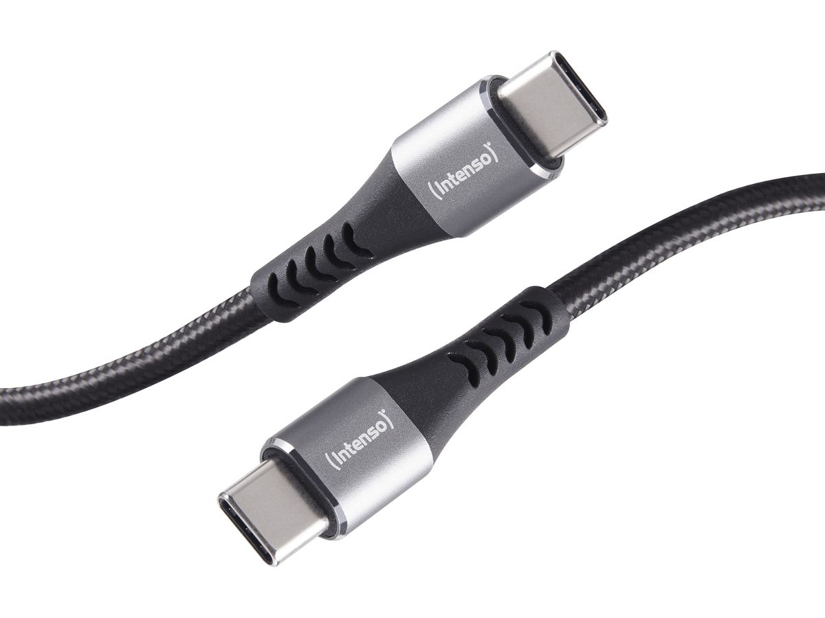 INTENSO Cable USB-C to USB C 7901000 1.5 m, Nylon black (4034303035977)