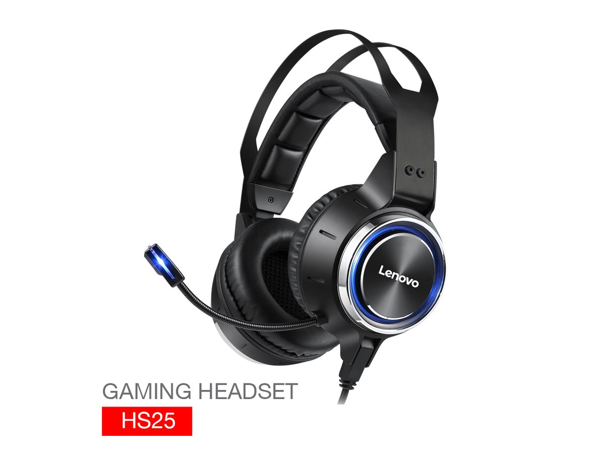 LENOVO Gaming Headphones HS25 HS25-BK (6970648212872)