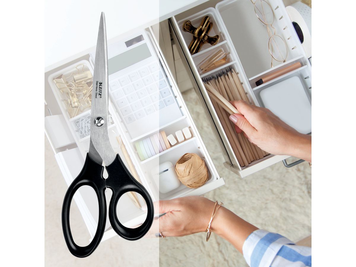 LEITZ Forbice acciaio inox 20cm 5425-00-95 noir (4002432138265)