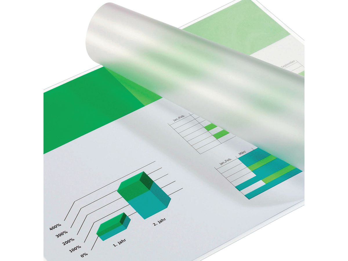 GBC Pelicole per laminazione A4 3740400 lucido, 75my 100 pezzi (0033816028654)