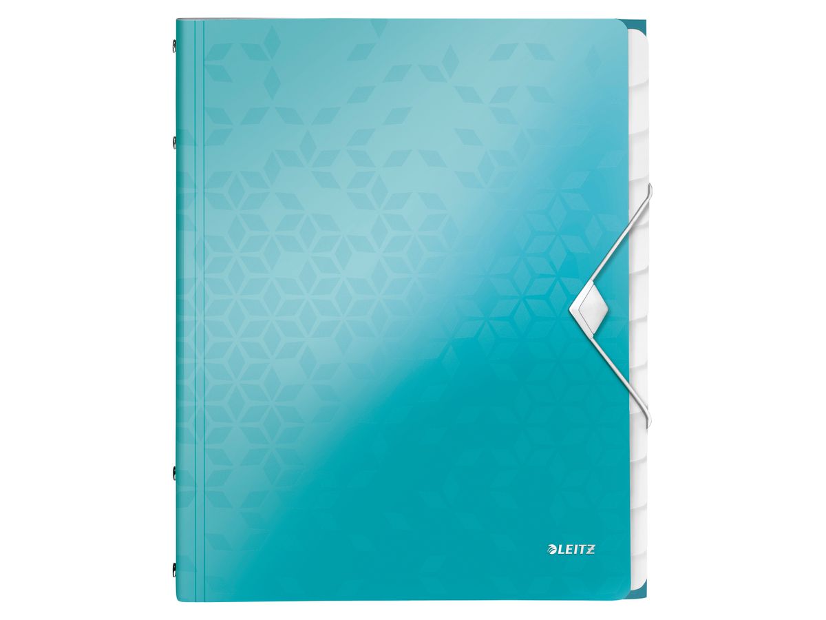 LEITZ Dossier de coll. WOW PP A4 46340051 bleu 12 comp. (4002432106301)