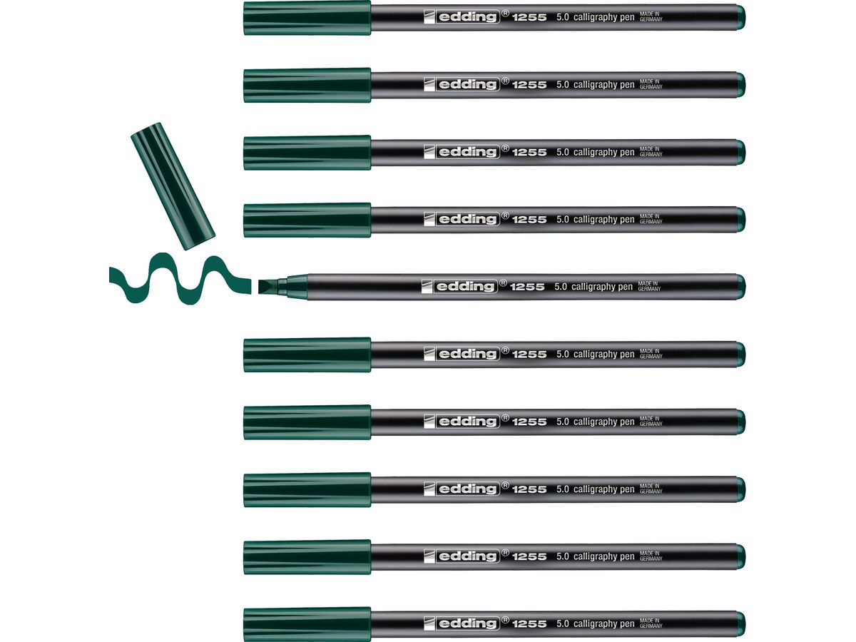 EDDING Calligraphy 1255 5mm 1255-25-5.0 flaschengrün (4004764926565)