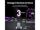 UGREEN USB Wallcharger Nexode Pro 25874 100W, 3-Port,PD,GaN w.Cable (6941876228744)
