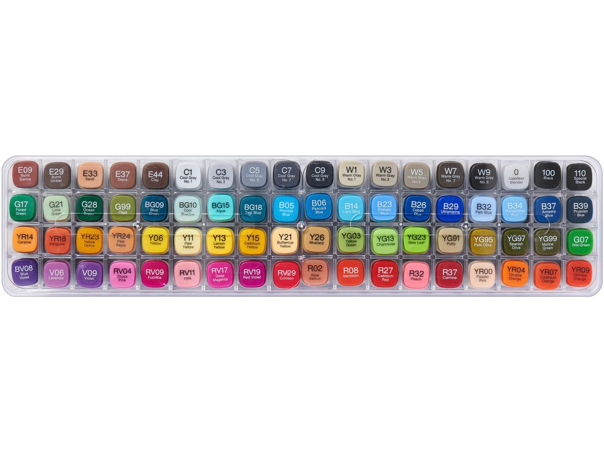 COPIC Marker Classic 20075160 Set A, 72 Stück (4511338063378)