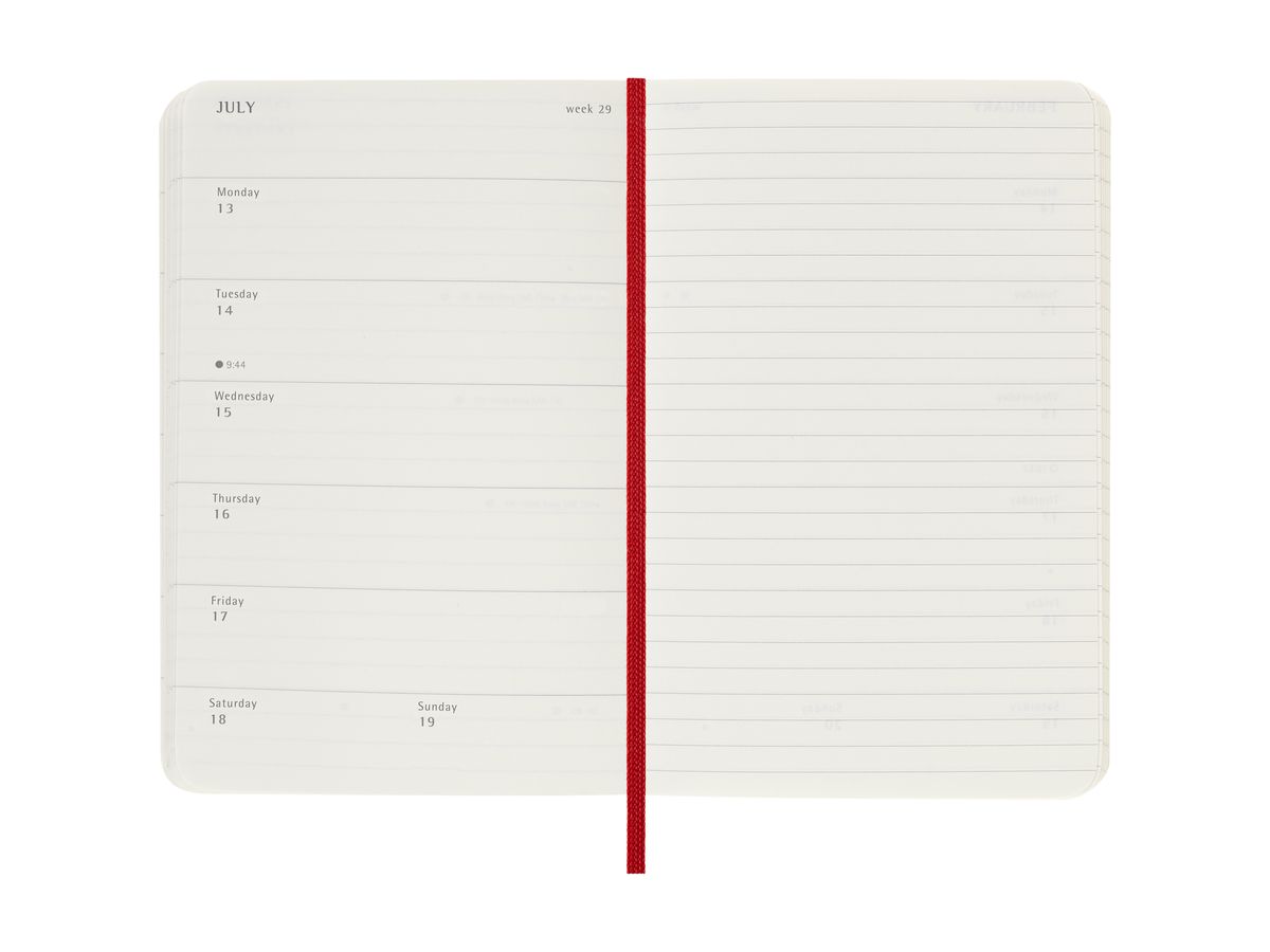 MOLESKINE Agenda Classic Pocket 2026 DSF212WN2Y26 1S/1P scarlatto SC 9x14cm (8056999275228)
