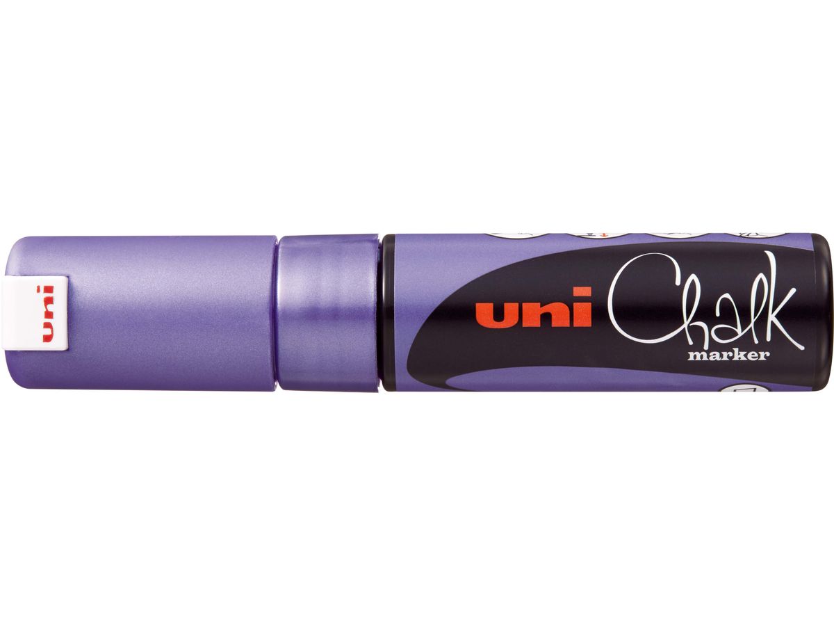 UNI-BALL Chalk Marker 8mm PWE-8K METALLIC VIOLET Metallic viola (4902778256398)