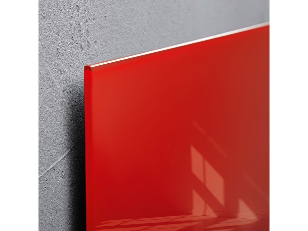 SIGEL Glas-Magnetboard GL142 rot 1000x650x15mm (4004360833526)