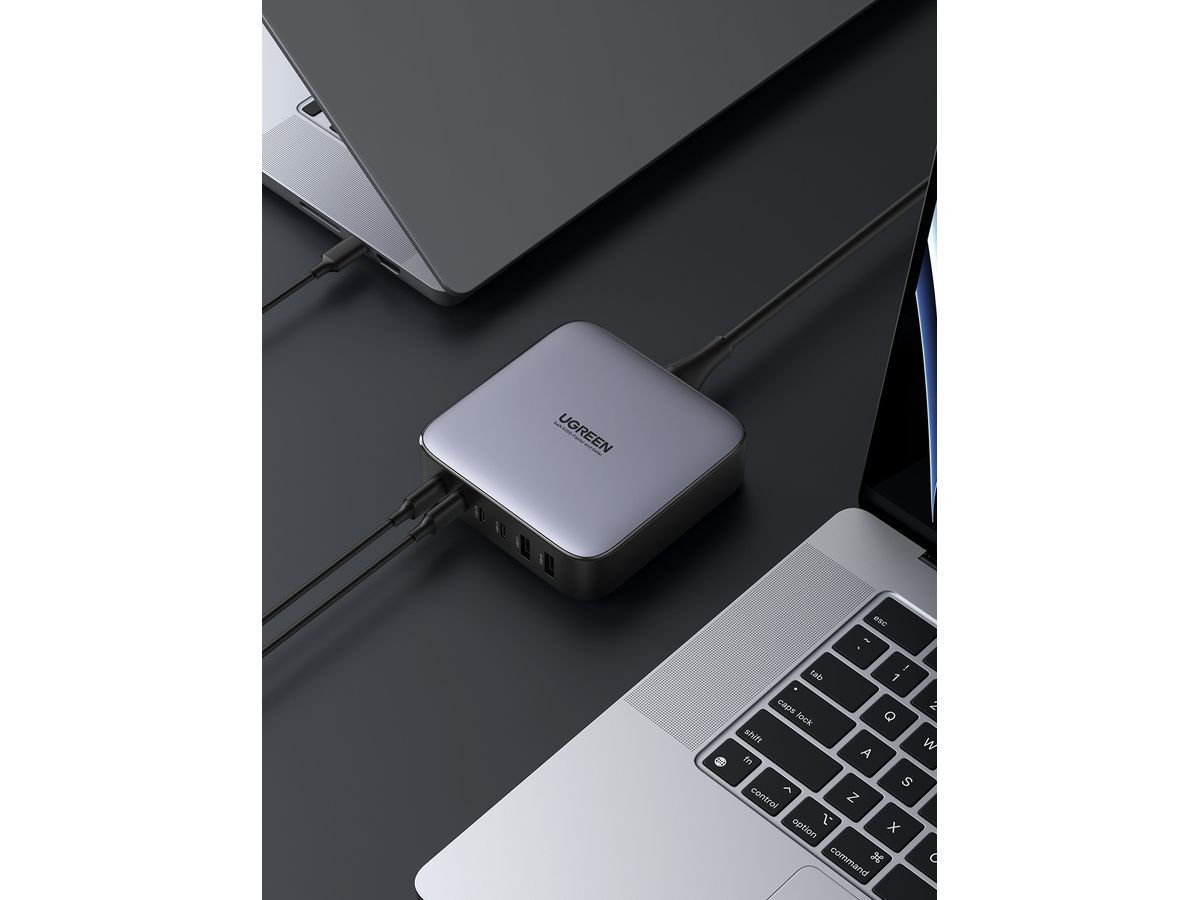 UGREEN USB Desktopcharger Nexode 40914 200W,2xUSB-A+4xUSB-C GaN,Bl. (6957303849147)