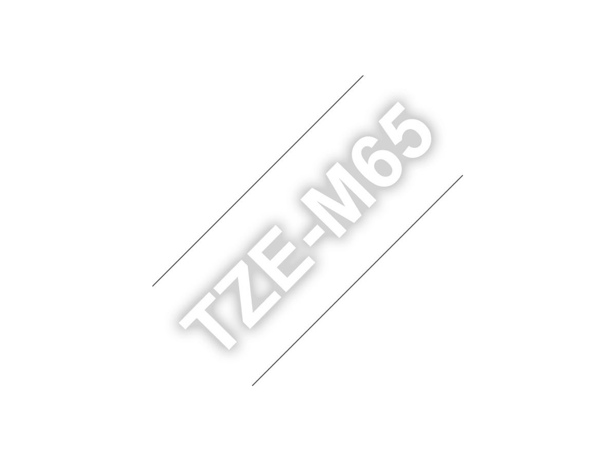 PTOUCH Ruban laminé mat blanc/trans. TZE-M65 PT-D800W/D900W 36mm (4977766808064)