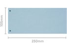 BIELLA Trennstreifen Karton 2 Loch 19919005U blau, 24x10.5cm 100 Stk. (7611365357390)