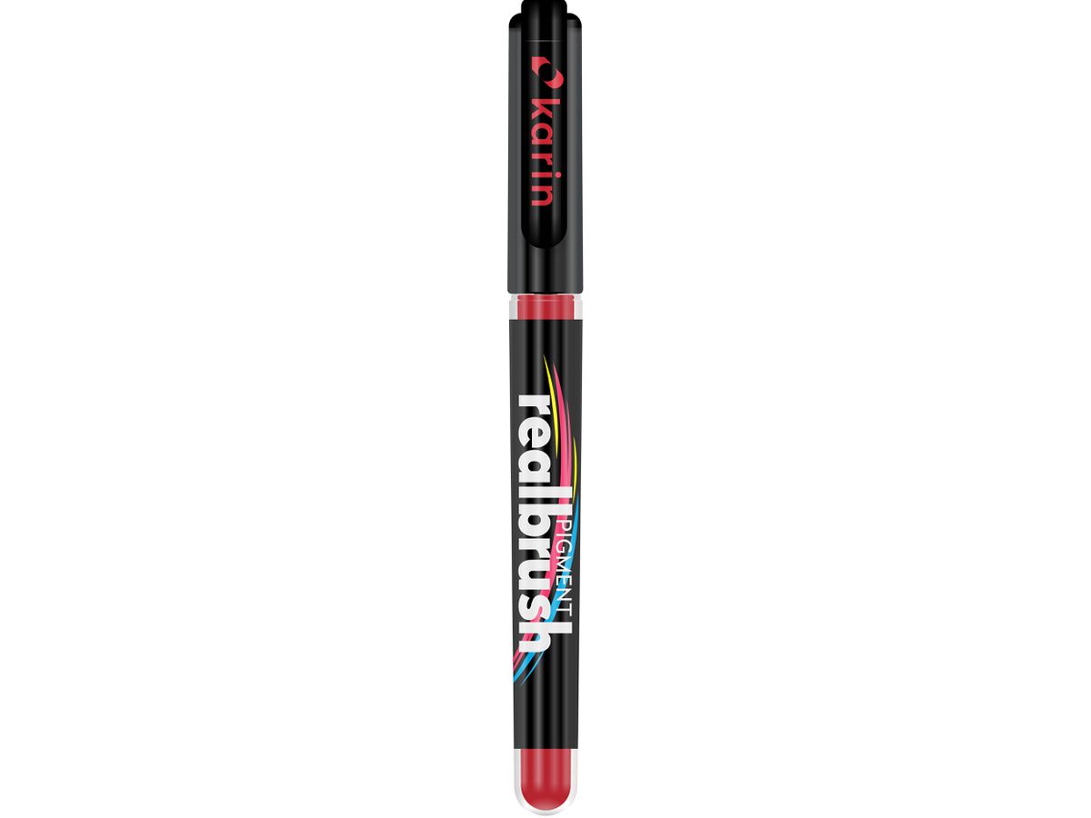 KARIN Real Brush Pen 0.4mm 33Z032 Pigment, rot (5904446031671)