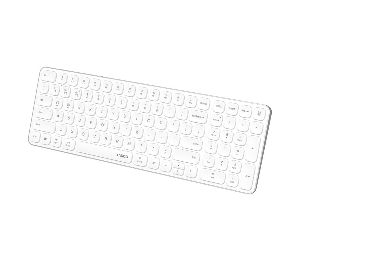 RAPOO E9710 ultraslim Keyboard 12643 Wireless, White (6940056126436)
