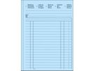 FAVORIT Mehrzweckbuch D/F/I A5 8115OK blau/blau/weiss 50x3 Blatt (7612149044000)