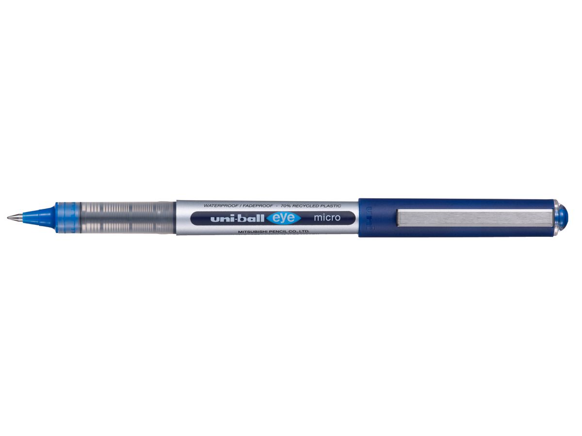 UNI-BALL Tintenroller Eye micro 0.5mm UB-150EBLUE blau, Eco (4902778315125)