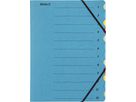 BIELLA Fächermappe A4 32841205U blau 12-teilig (7611365342402)