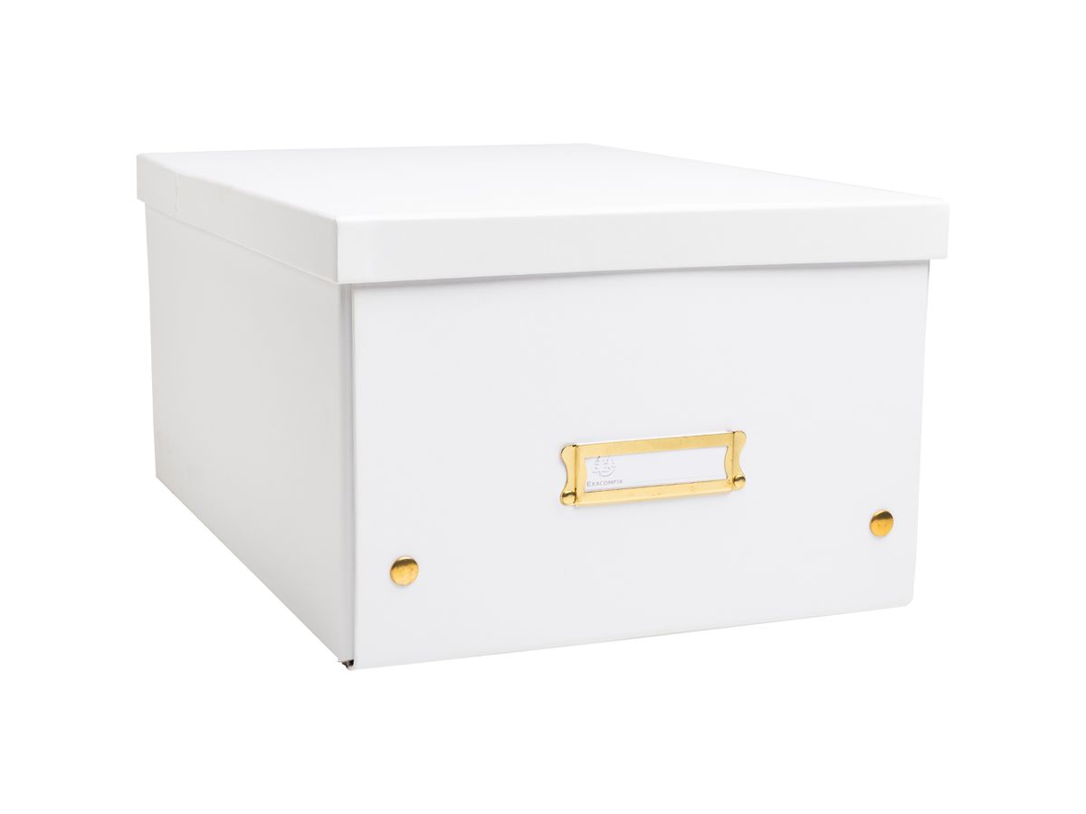 EXACOMPTA Aufbewahrungsbox Neo Deco A4+ 62358E weiss 27x36x19cm (3130630623588)