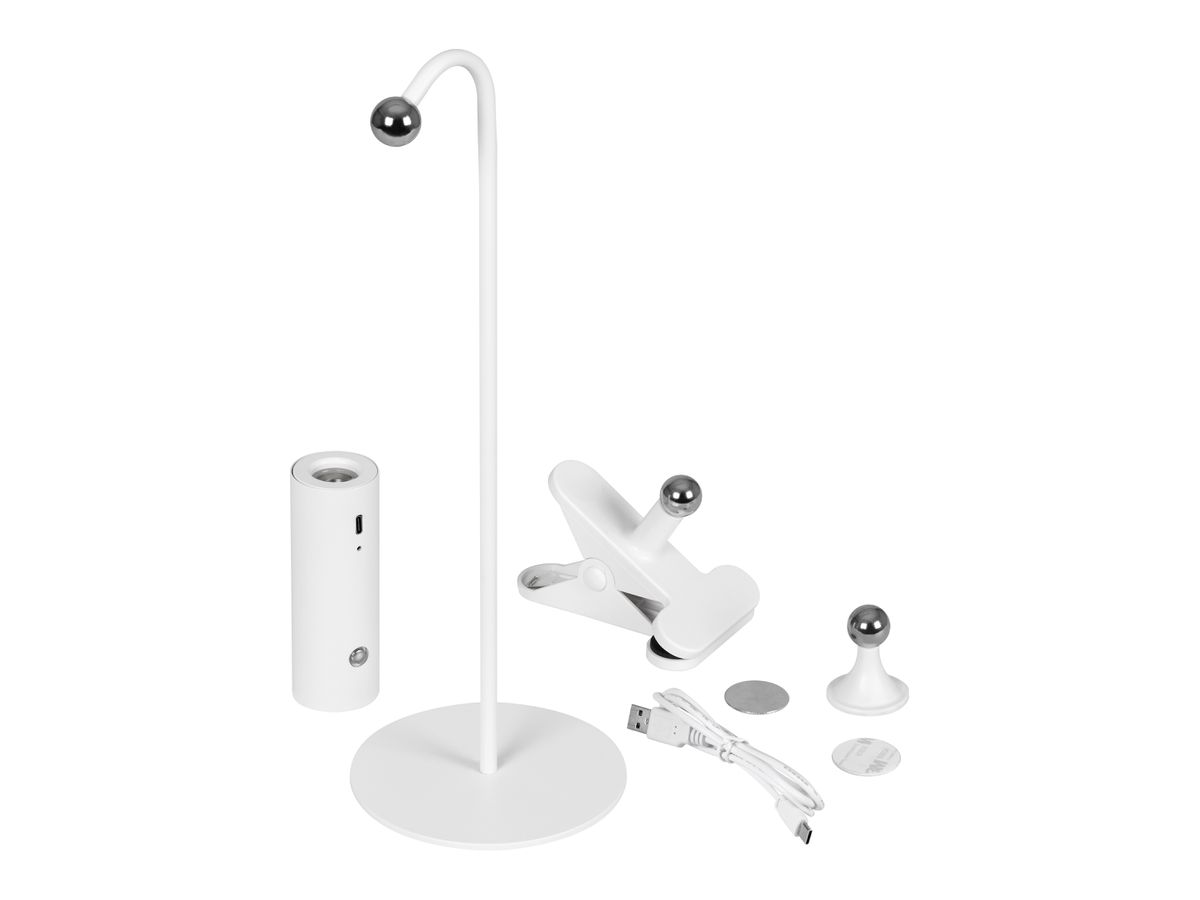 HANSA Tischleuchte Flare Spot 41-5011.204 weiss (7612176093224)