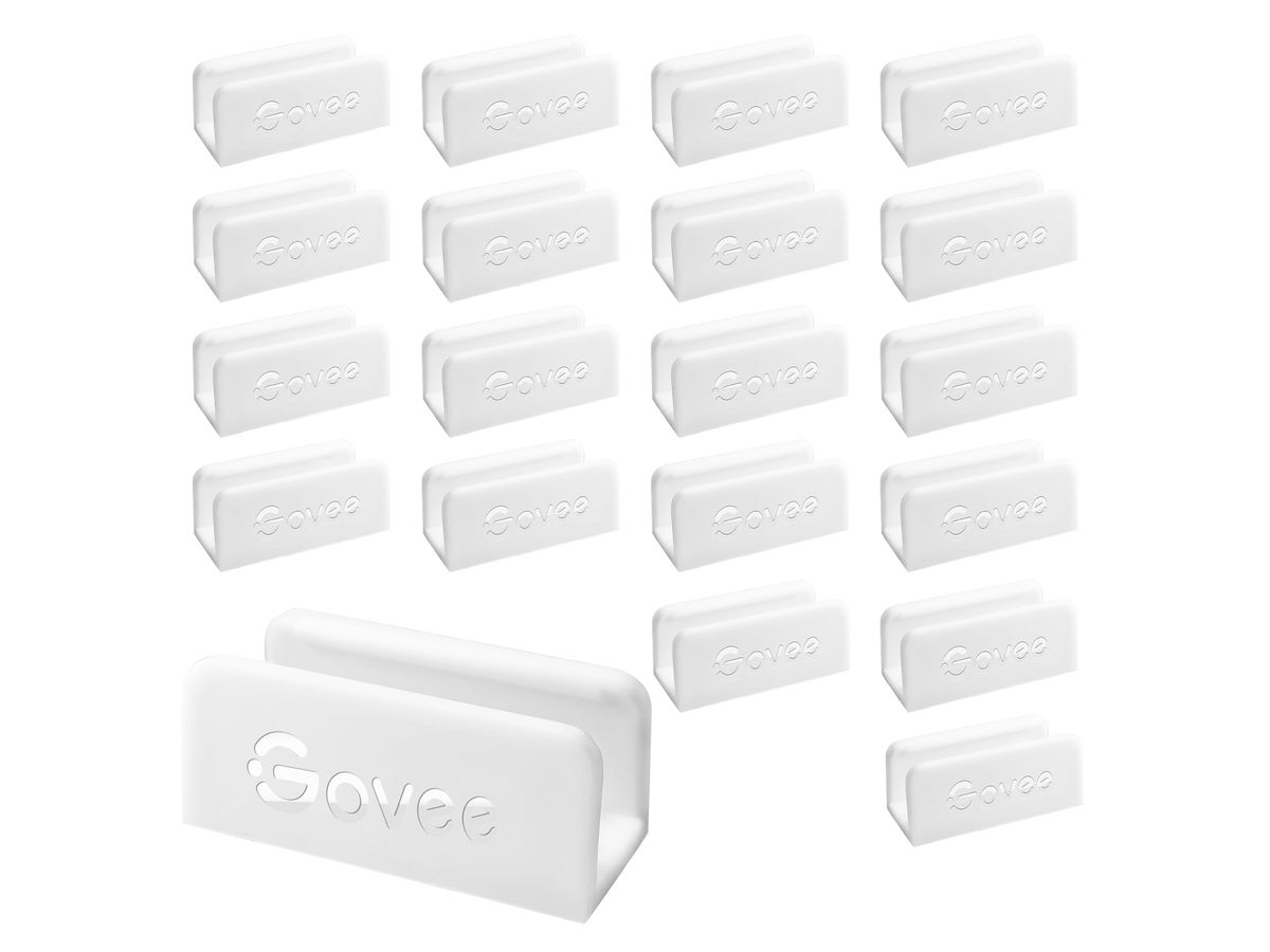 GOVEE Clip di montaggio H1000001 per Neon Rope Light 20 pezzi (6974316992295)