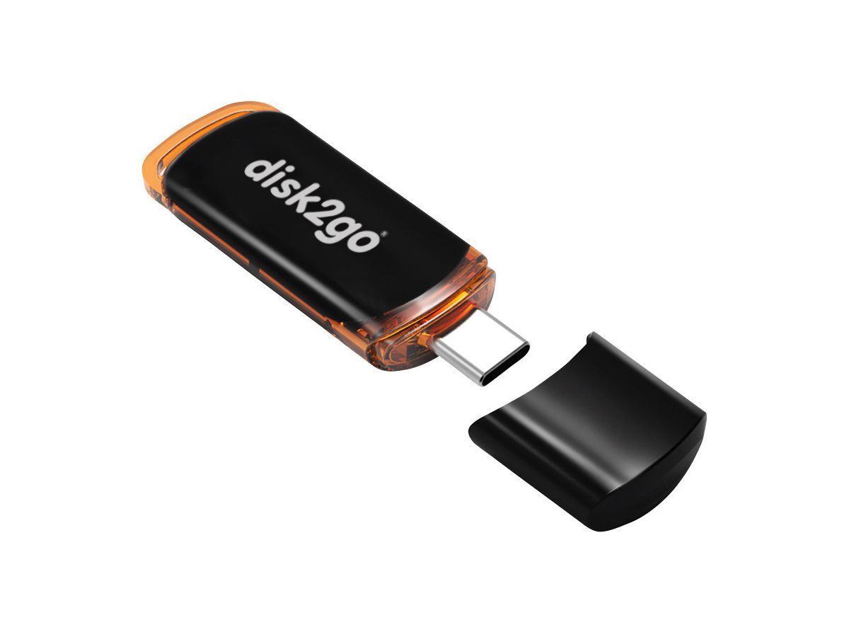 DISK2GO USB-Stick solo 8GB 30006621 Type C USB 3.2 (7640111168720)