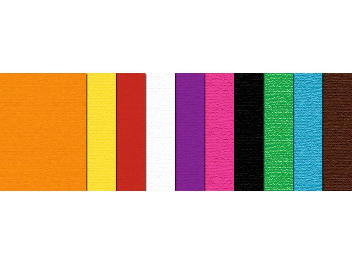 URSUS Bastelkarton A4 3924699 220g, 10 Farben ass. 10 Blatt (4008525179399)