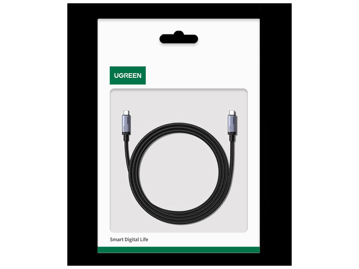 UGREEN Cable USB-C-C 5A,Max,4.0 Gen4 65383 240W,80Gbps,1mm (6941876263837)