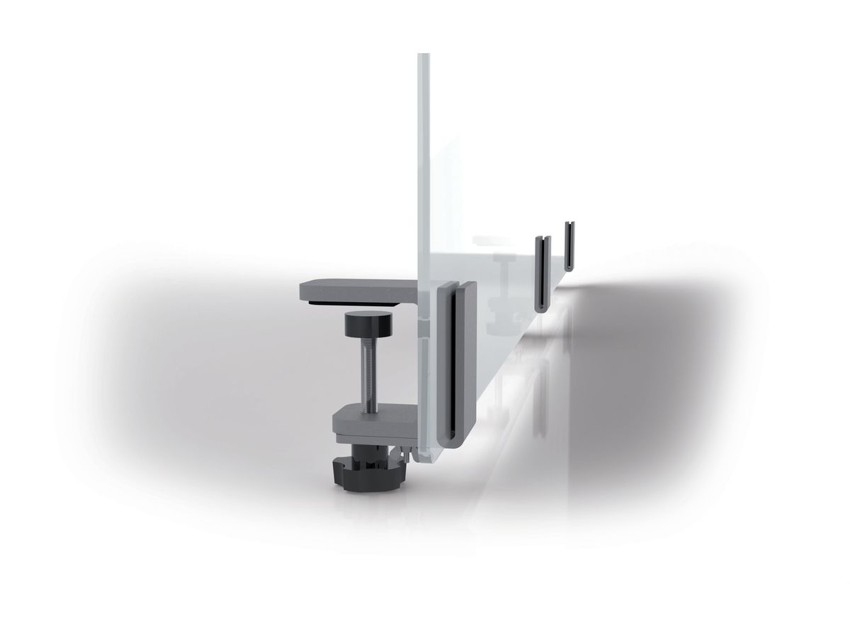 MAGNETOPLAN Hygienewand 1200x600mm 11029120 Acrylglas, mit Klemmhalter (4013695063836)