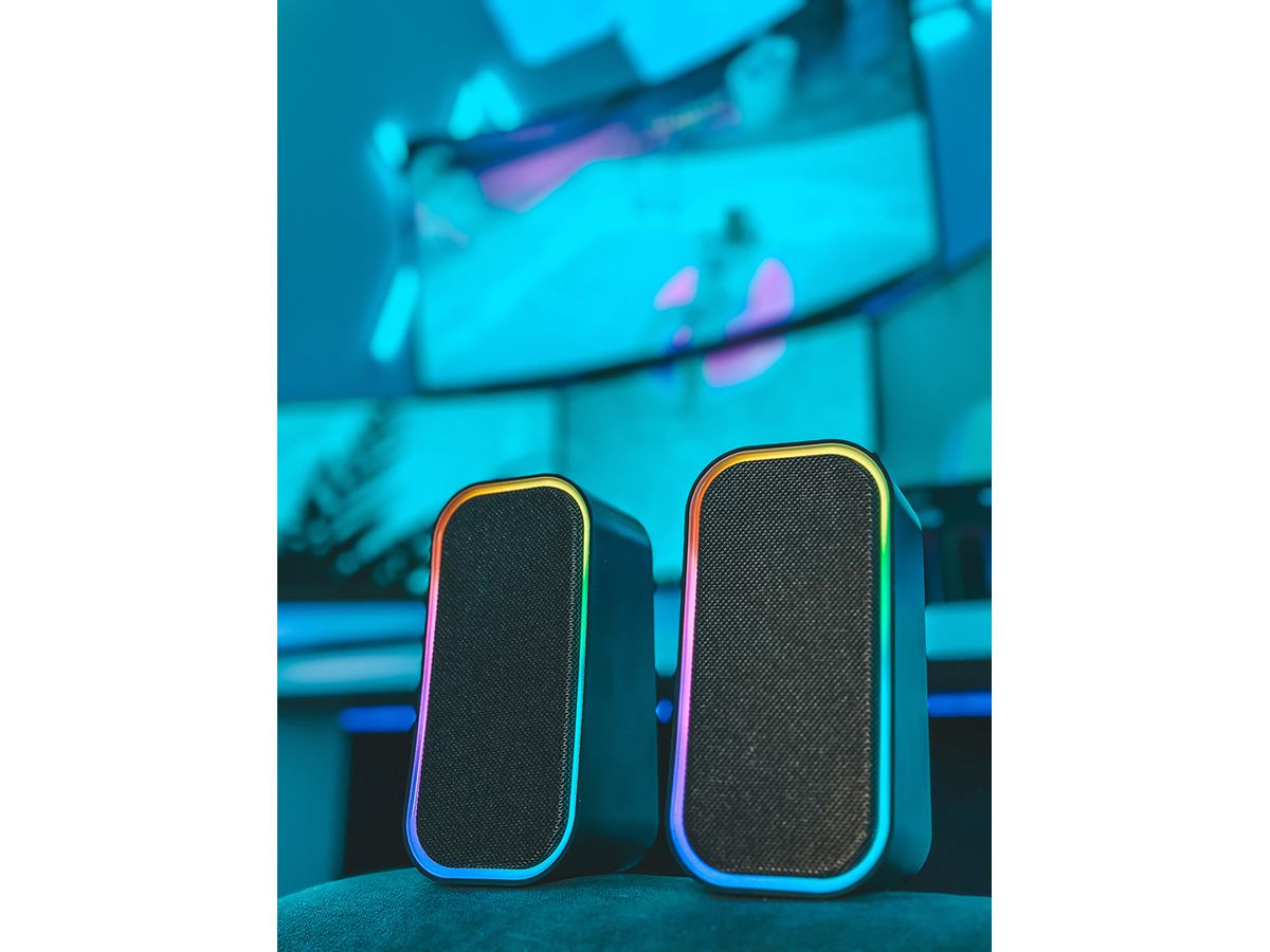 SPEEDLINK TOKEN Gaming Speaker SL-810008-BK RGB, Stereo, Black (4027301703238)