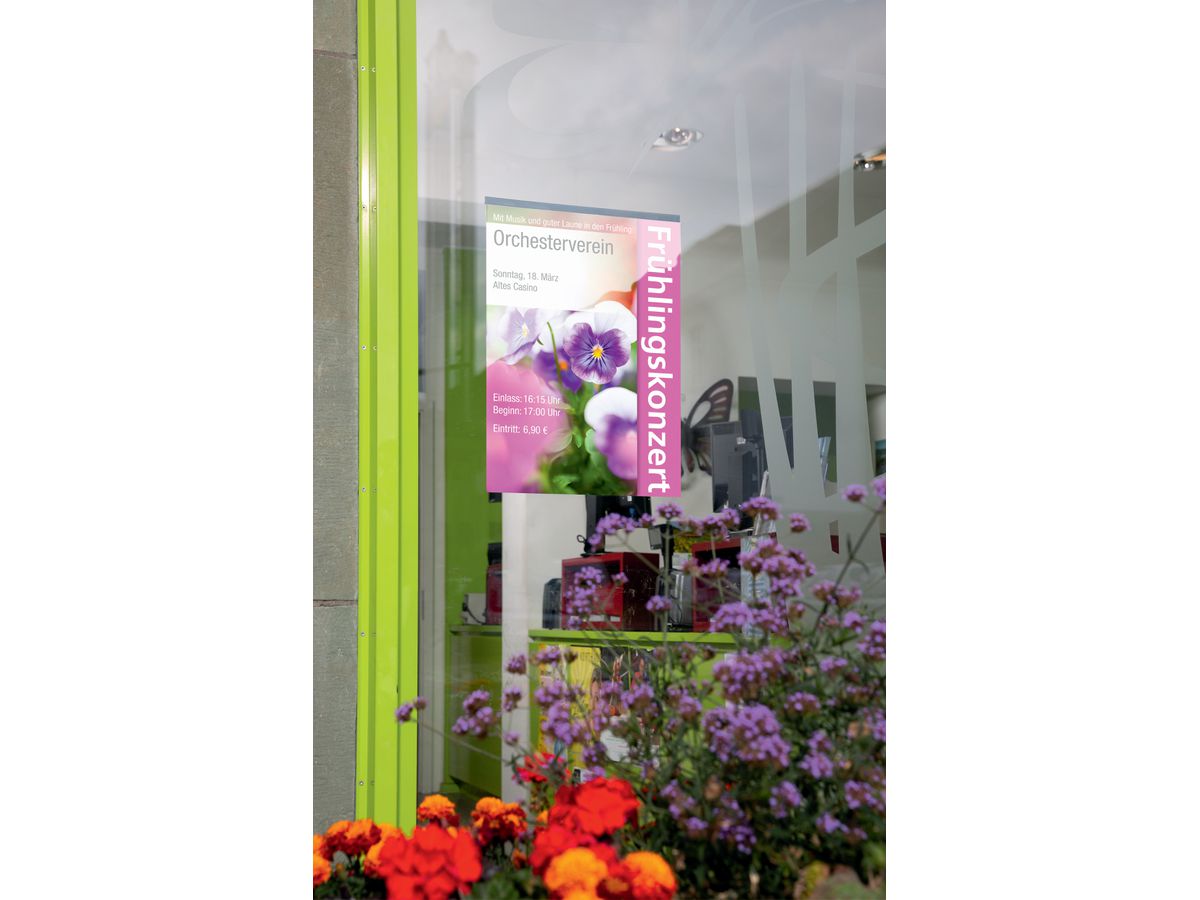 DURABLE DURAFIX Rail 297mm 470723 metallic silber 5 Stück (4005546992068)