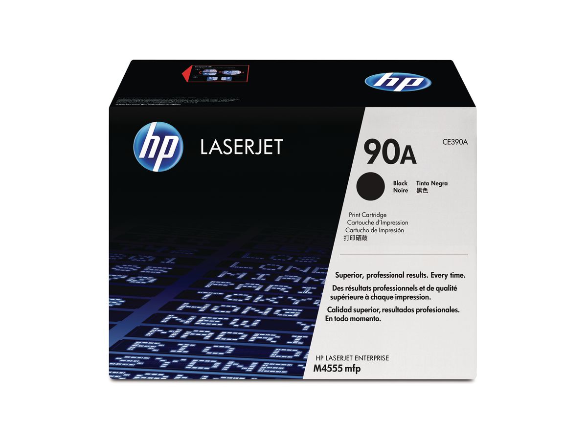 HP Toner-Modul 90A schwarz CE390A LaserJet M4555 10'000 Seiten (0884962517758)