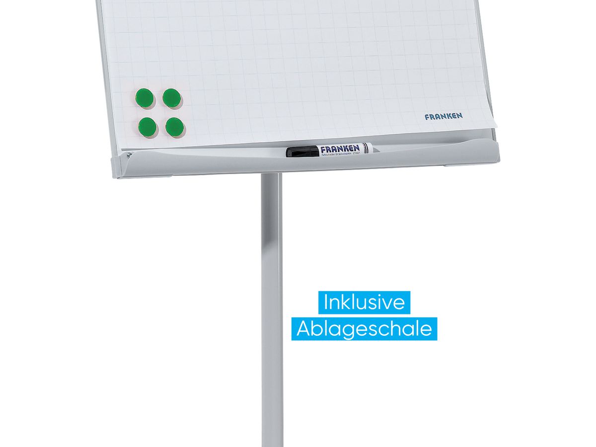 FRANKEN Flipchart 70x100 cm FC91 U-Act!Line, mit Rollen (4016946221771)