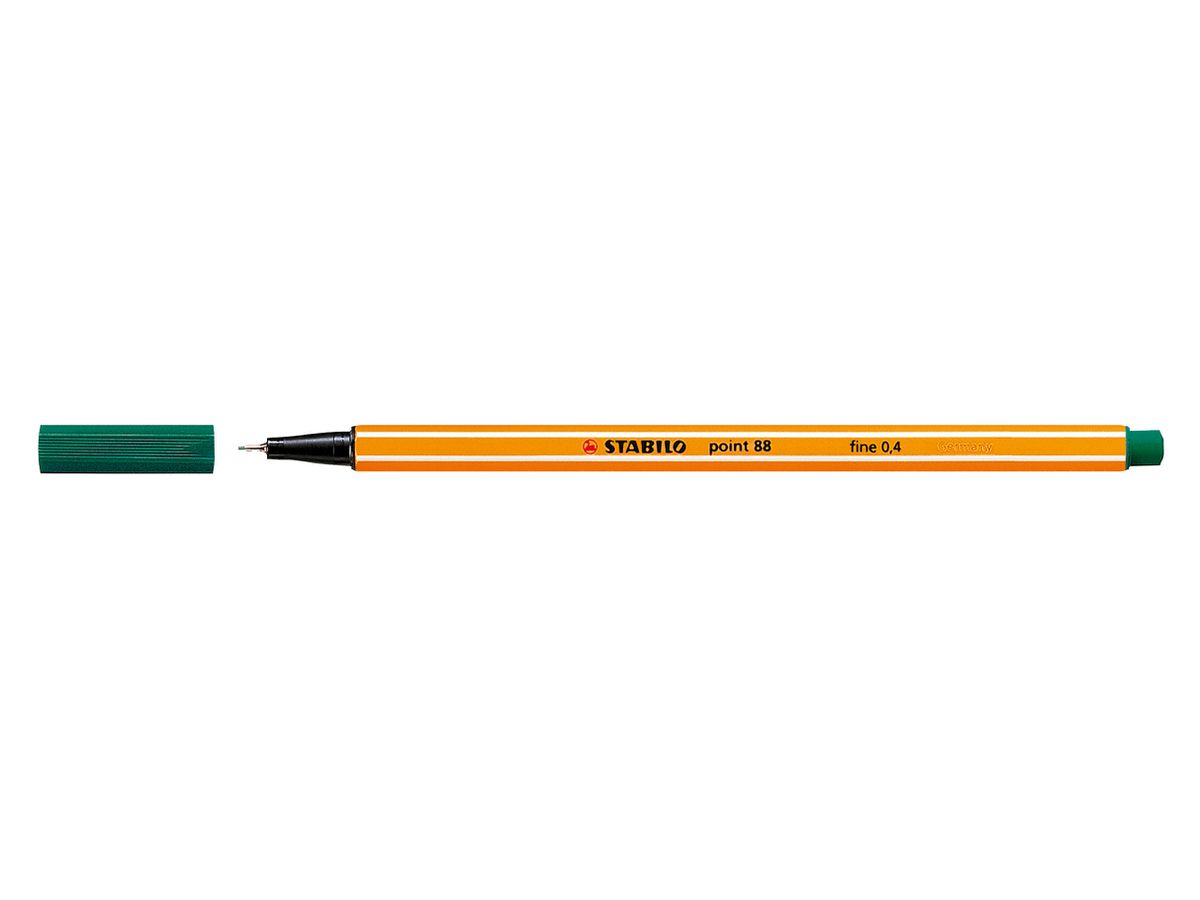 STABILO Fineliner Point 88 0.4mm 88/53 tannengrün (4006381186476)