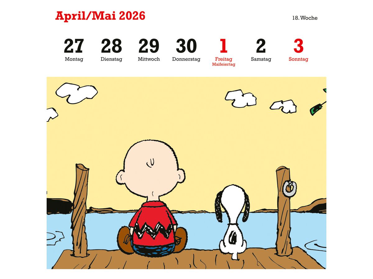 HEYE Cal. in cartolina Peanuts 2026 22963+26 1S/1P TE 16.5x17.7cm (9783756411405)