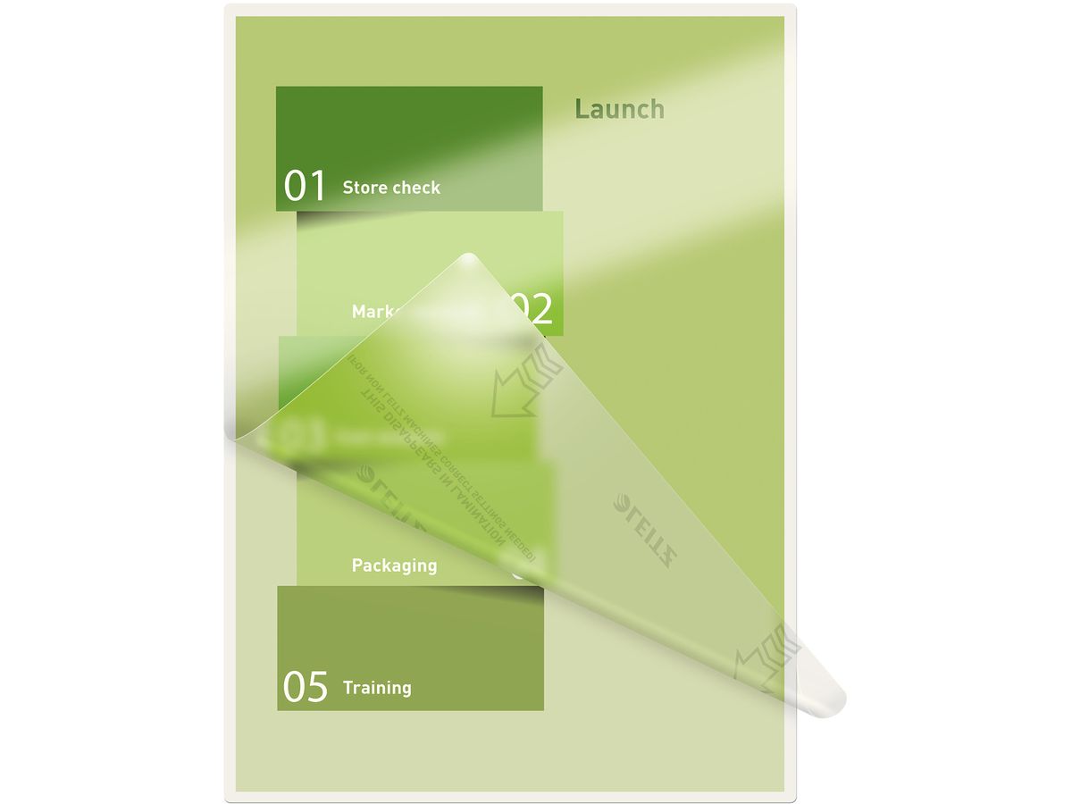 LEITZ Pochettes à plastifier A4 74790000 brillant, 80my 25 pcs. (4002432397631)