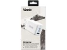 VINNIC FERNOW GaN 65W,Wallcharger VPCG-GA65WG1-EUWH 2x USB C, 1x USB-A, White (4898338018035)