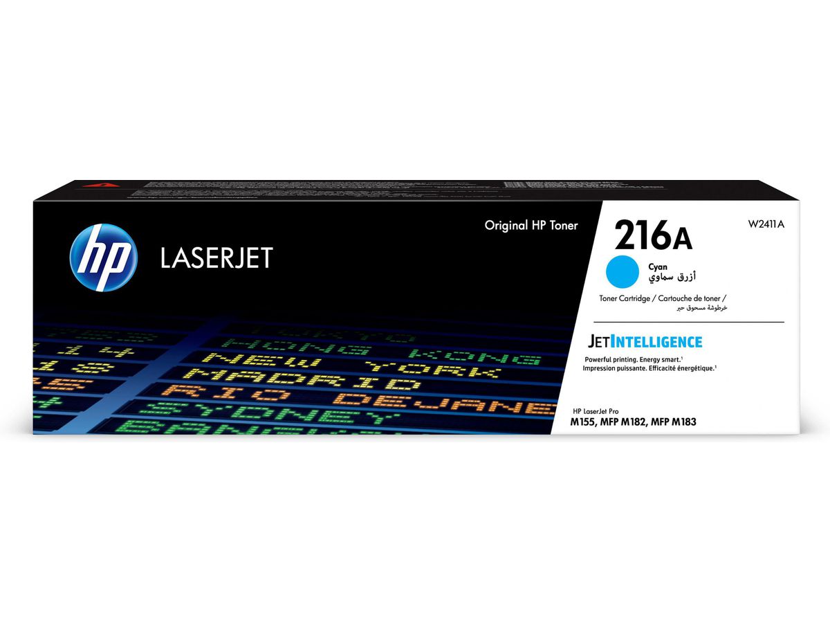 HP Toner-Modul 216A cyan W2411A CLJ Pro M155/182/183 850 S. (0193905265268)