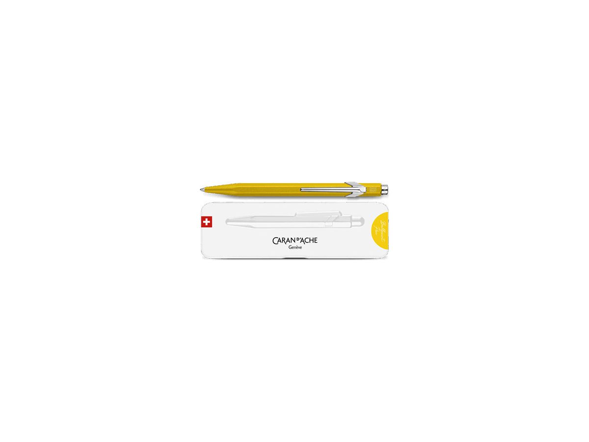 CARAN D'ACHE Penna sfera 849 Colormat-X 849.743 giallo, Slimpack (7630002352000)