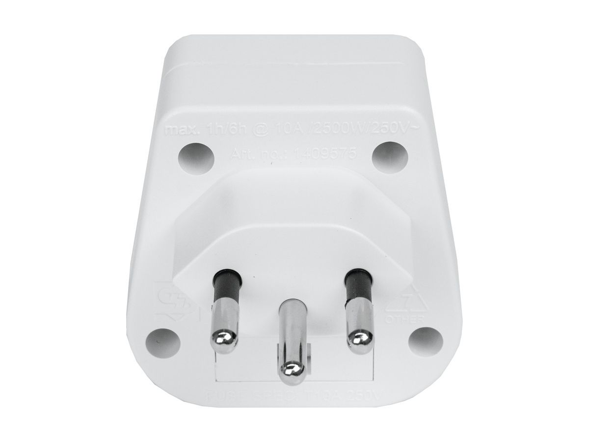 STEFFEN Reiseadapter CH-UK 1409575 weiss (7611007084530)