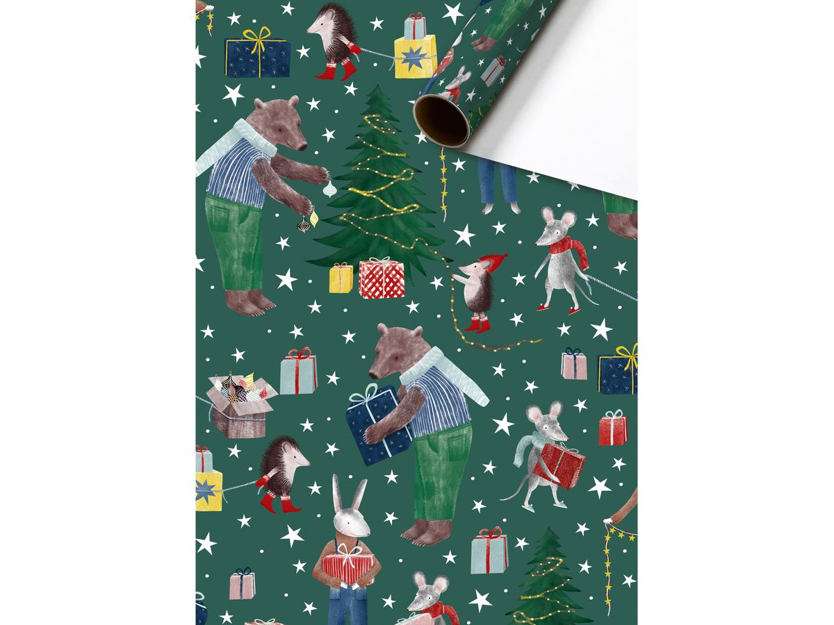 STEWO Papier cadeau Melin 2528511147 vert foncé 70x200cm (7630050891124)