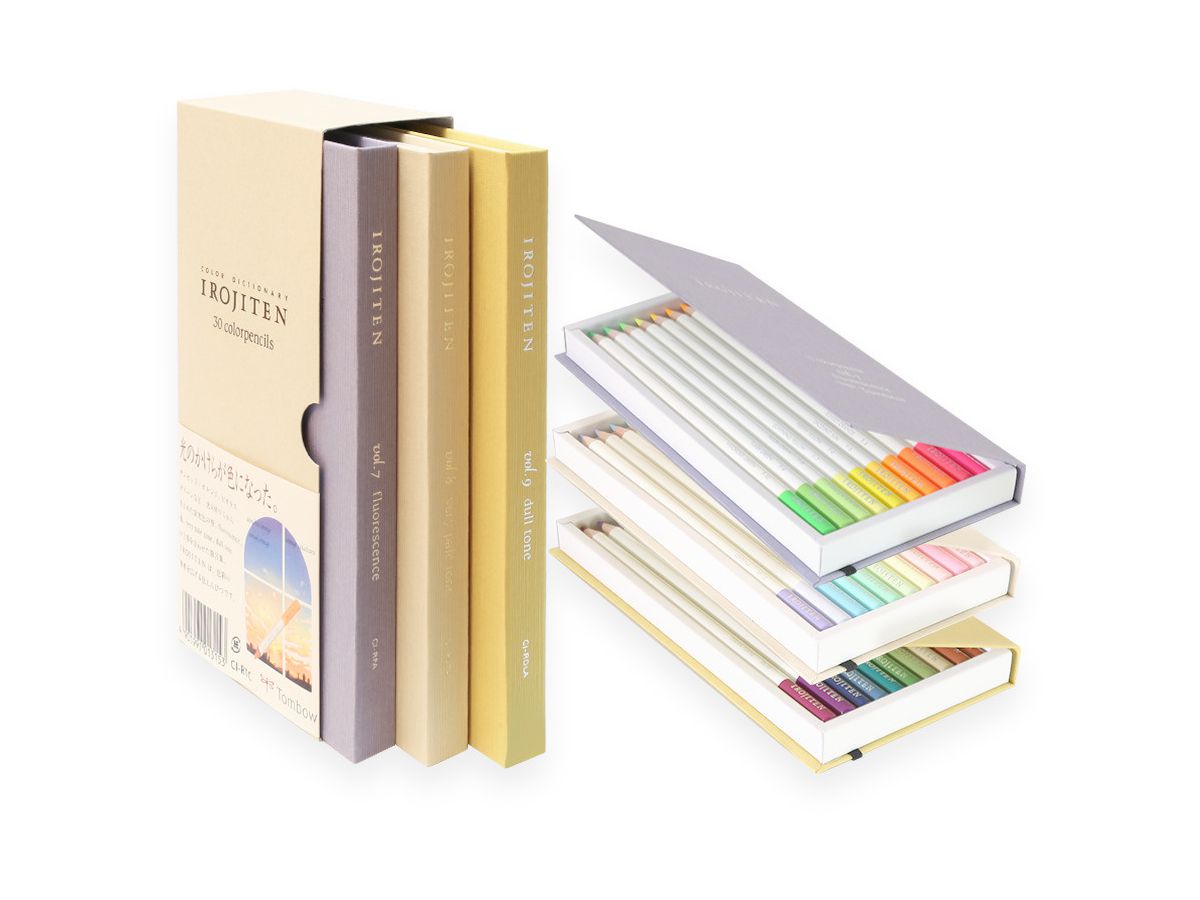 TOMBOW Crayon couleur Irojiten CI-RTC-30C Boîte, Seascape 30 pcs. (4901991013153)
