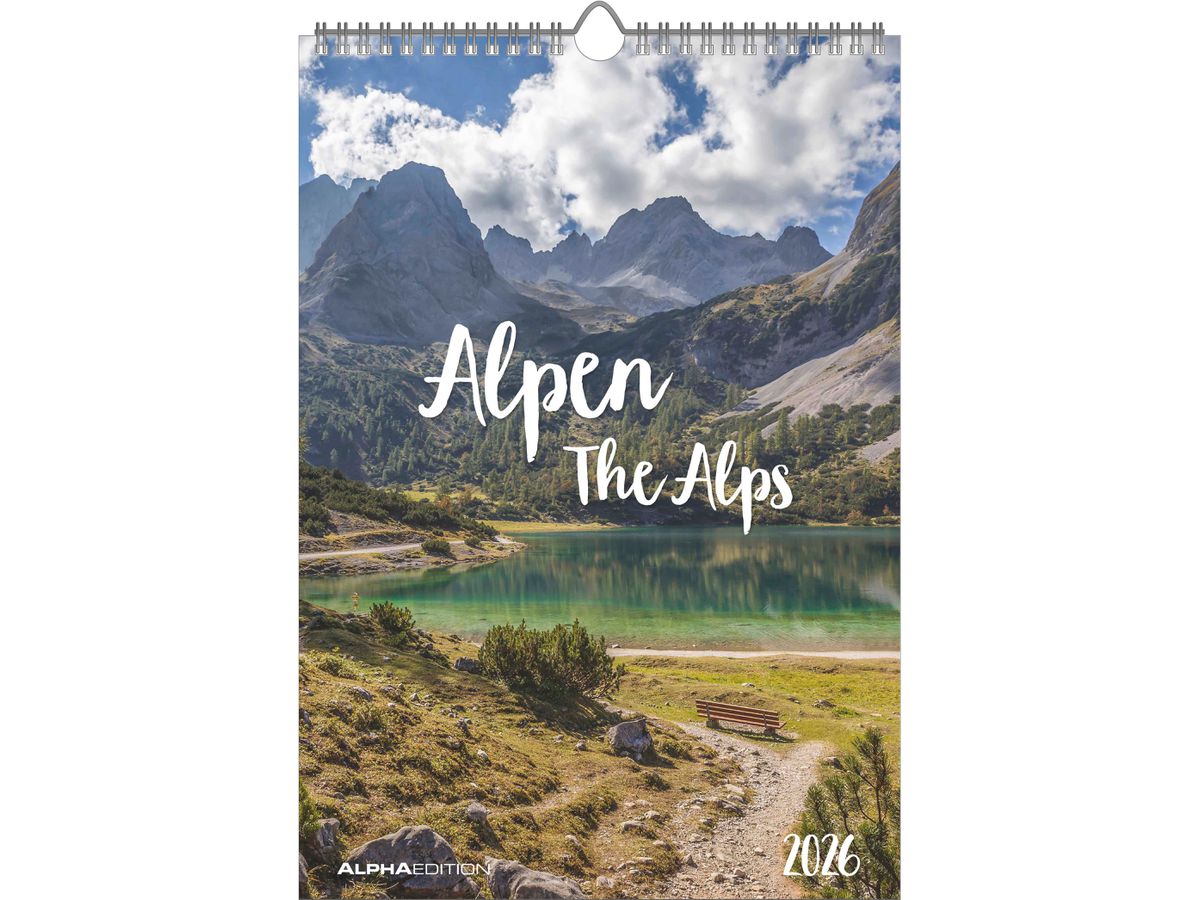 ALPHA EDITION Bildkalender 2026 160293 Alpen 23.7x34cm (4069095002937)
