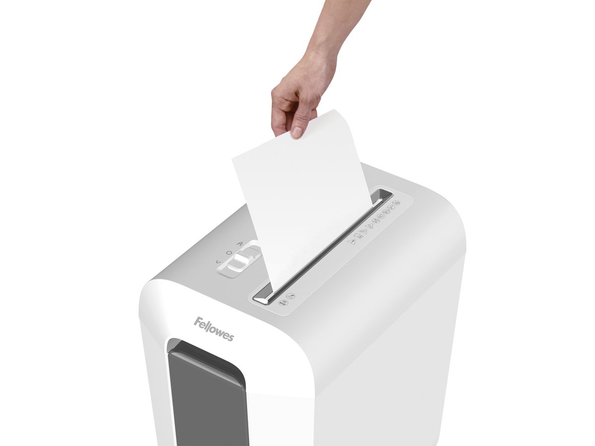 FELLOWES Destructeur doc Powershred 100110076 LX65, P-4, 22Lt, blanc (0043859802593)