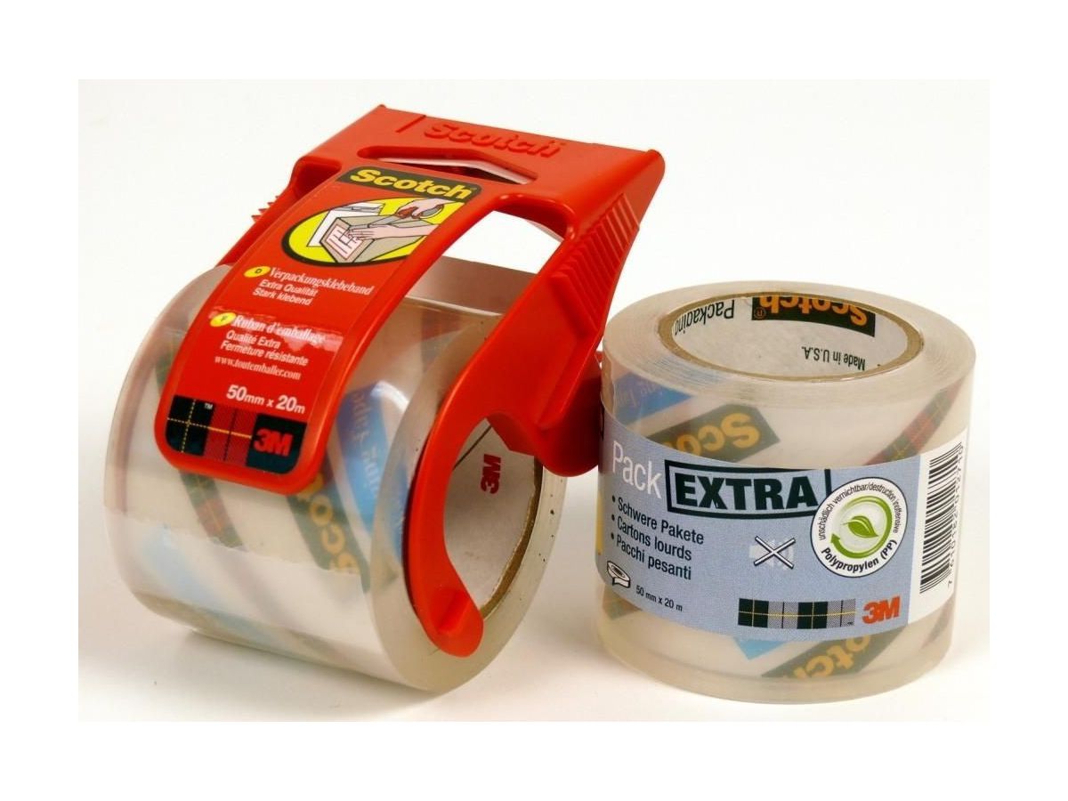SCOTCH Verpackungsband 48mmx20m E5020D-R transparent, Nachfüllrolle (4054596469631)