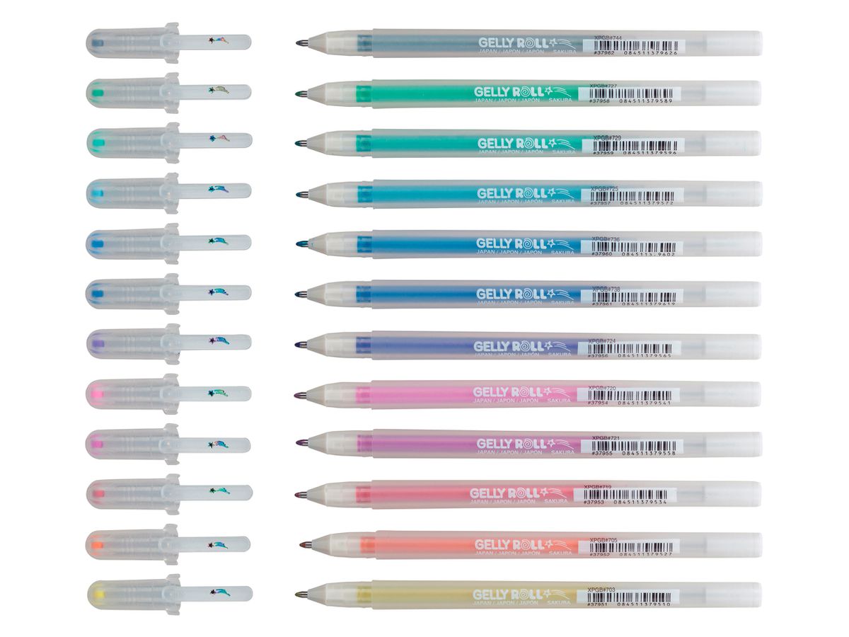 SAKURA Gelly Roll 0.5mm POXPGBSTA12 Startdust Glitter ass. 12 Stk. (8710141131571)