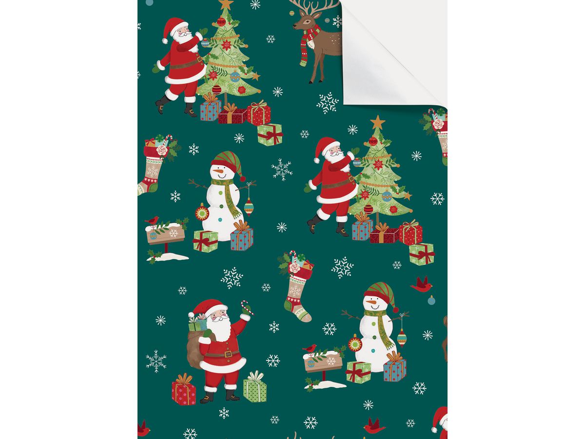 STEWO Papier cadeau Norvin 2514633547 70x100cm vert foncé (7630050814390)