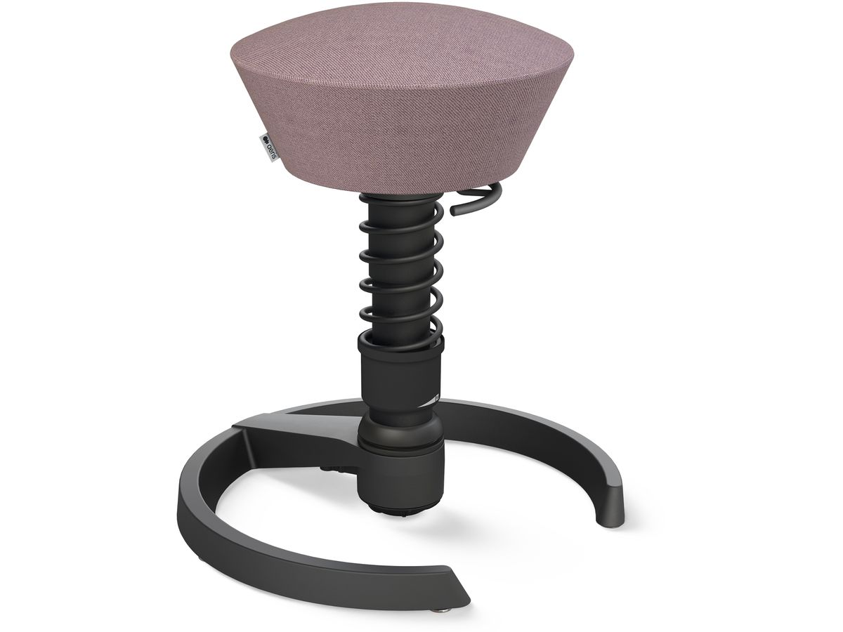 AERIS Sitzhocker Swopper 101STBKBKCP3 schwarz/violett, mit Gleiter (4250200417993)