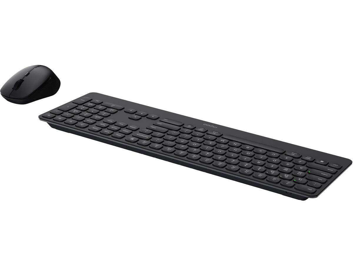 RAPOO 9390M Ultraslim Deskset 13134 Wireless Black (6940056131348)