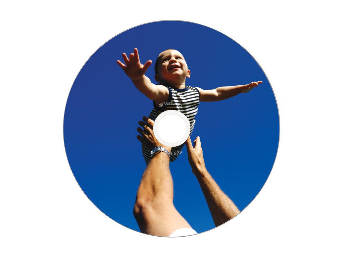 VERBATIM CD-R Spindle 80MIN/700MB 43439 52x fullprint m.L. 25 Pcs (0023942434399)