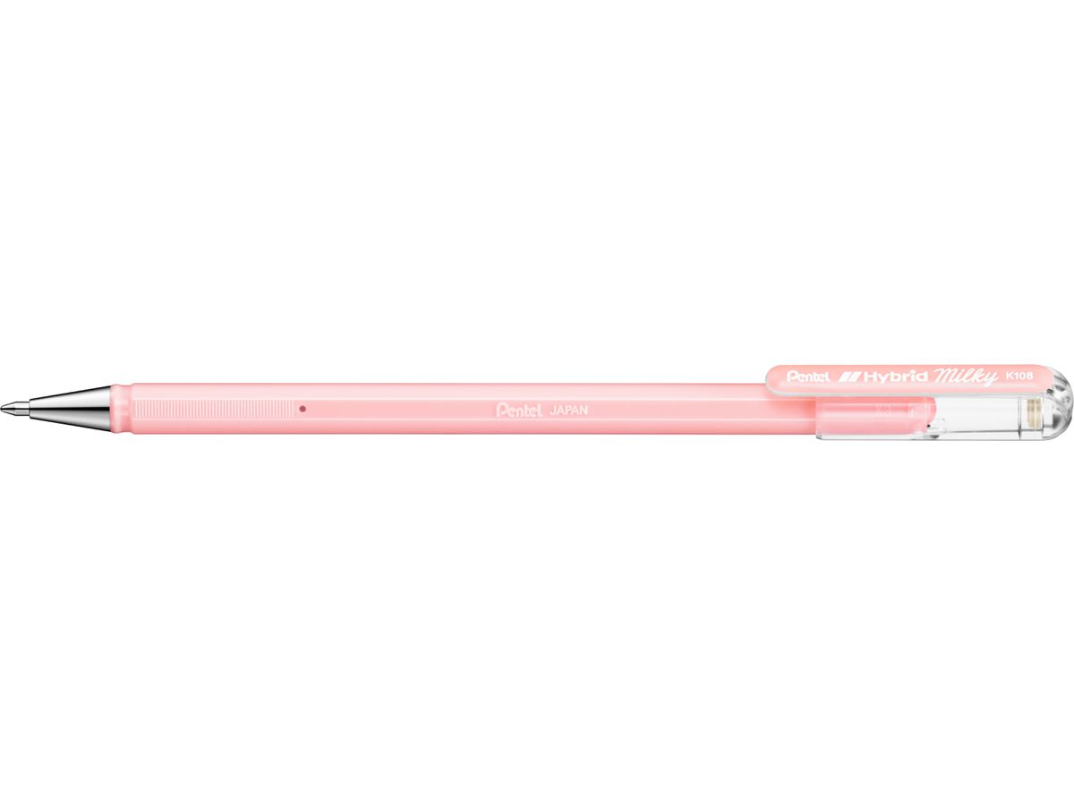 PENTEL Roller Hybrid Metal 0.8mm K108-PP pastell rosa (0884851039675)